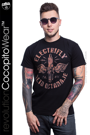Electrifly Świeca Moto - koszulka męska