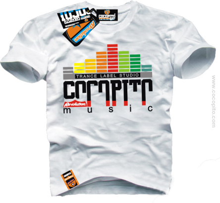 COCOPITO Trance Label Studio Music   koszulka męska z nadrukiem