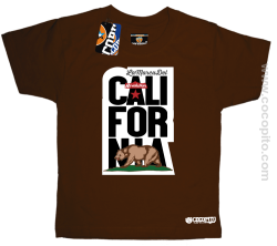 California Bear Symbol - Koszulka dziecięca brąz 