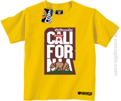 California Bear Symbol - Koszulka dziecięca żółta 