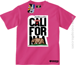 California Bear Symbol - Koszulka dziecięca fuchsia 