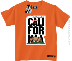 California Bear Symbol - Koszulka dziecięca pomarańcz 