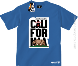 California Bear Symbol - Koszulka dziecięca niebieska 