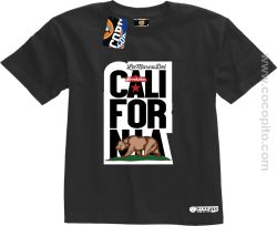 California Bear Symbol - Koszulka dziecięca czarna 