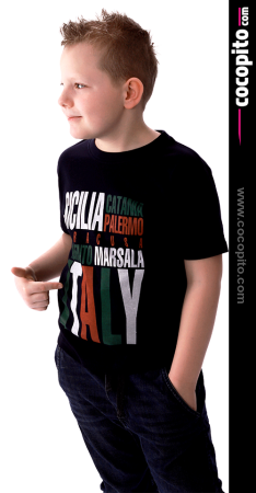 Italy Sicilia Palermo Catana - koszulka dziecięca 