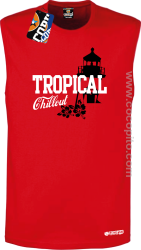 Tropical Chillout Style - Bezrękawnik męski czerwony 