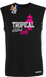 Tropical Chillout Style - Bezrękawnik męski czarny 