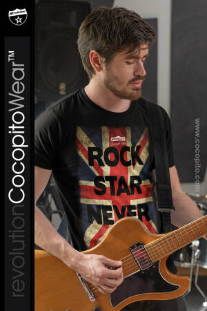 Rock Star Never Die - koszulka męska