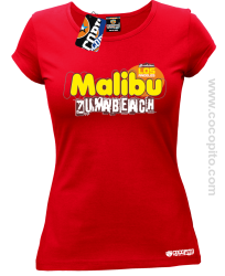 Malibu Beach Zumba Los Angeles - Koszulka damska czerwona 