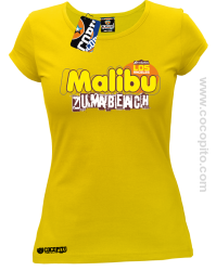 Malibu Beach Zumba Los Angeles - Koszulka damska żółta 