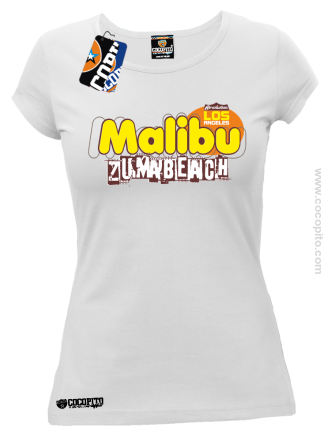 Malibu Beach Zumba Los Angeles - Koszulka damska biała 
