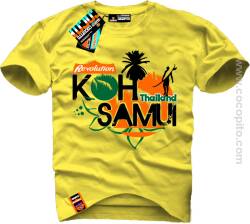 Koh Samui Thailand Cocopito Wear - Koszulki Męskie zółta