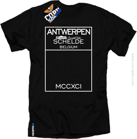 Antwerpen Belgium Schelde  - koszulka męska