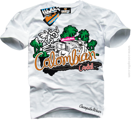 Colombian Cartel - Kartel Kolumbijski - koszulka męska z nadrukiem 