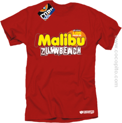 Malibu Beach Zumba Los Angeles - Koszulka męska czerwona 