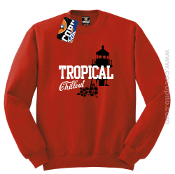 Tropical Chillout Style - Bluza męska standard bez kaptura czerwona 