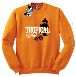 Tropical Chillout Style - Bluza męska standard bez kaptura pomarańcz 