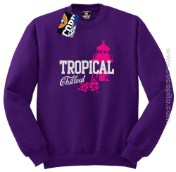 Tropical Chillout Style - Bluza męska standard bez kaptura fiolet