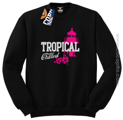 Tropical Chillout Style - Bluza męska standard bez kaptura czarna 