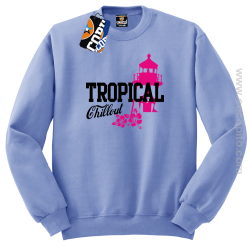 Tropical Chillout Style - Bluza męska standard bez kaptura błękit 