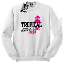 Tropical Chillout Style - Bluza męska standard bez kaptura biała 