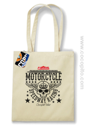 Motorcycle Crown Skull Speedway - Torba EKO beżowa