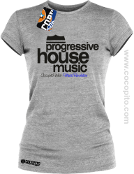 Progressive House MUSIC - Koszulka damska melanż 