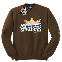 DRAMA Queen - Bluza męska standard bez kaptura brąz 