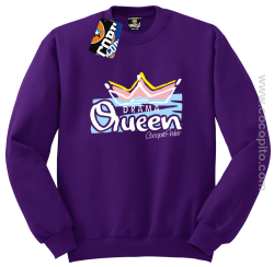 DRAMA Queen - Bluza męska standard bez kaptura fiolet 