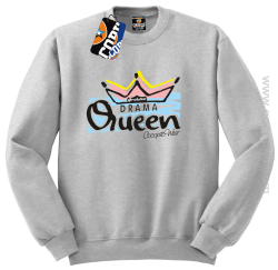 DRAMA Queen - Bluza męska standard bez kaptura melanz 