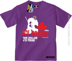 Ice Hockey Time Realase Cocopito - koszulka dziecięca fioletowa