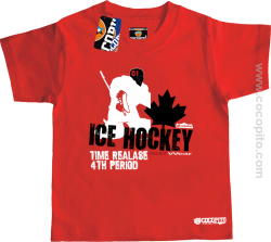 Ice Hockey Time Realase Cocopito - koszulka dziecięca czerwona