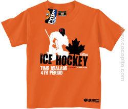 Ice Hockey Time Realase Cocopito - koszulka dziecięca pomarańczowa