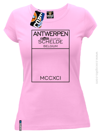 Antwerpen Belgium Schelde - koszulka damska