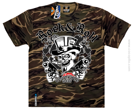 Rock & Roll Skull Moro - Tshirt - koszulka męska z nadrukiem