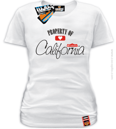 Property of California CA - koszulka damska