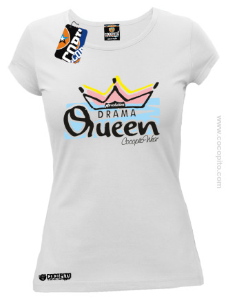 DRAMA Queen - Koszulka damska biała 