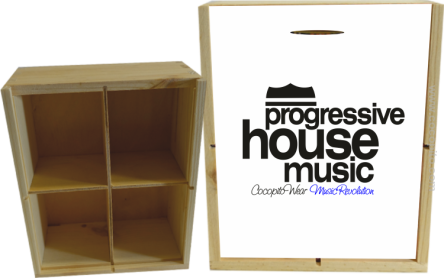 Progressive House MUSIC - Skrzynka drewniana 