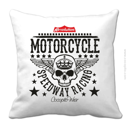 Motorcycle Crown Skull Speedway - Poduszka 