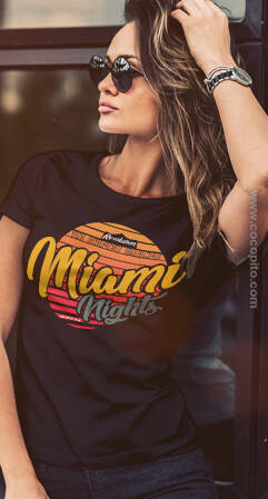 MIAMI Nights The Deepest Orange - koszulka damska