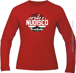 NU Disco Revolution Kula - Longsleeve męski czerwony 