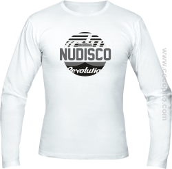 NU Disco Revolution Kula - Longsleeve męski biały 