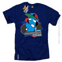 MC DJ Progressive House COCOPITO  - koszulka męska blue tshirt niebieska koszulka