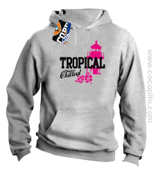 Tropical Chillout Style - Bluza męska z kapturem melanż 