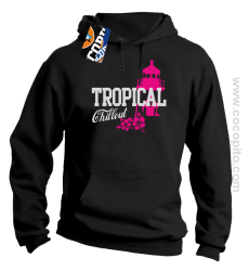 Tropical Chillout Style - Bluza męska z kapturem czarna 