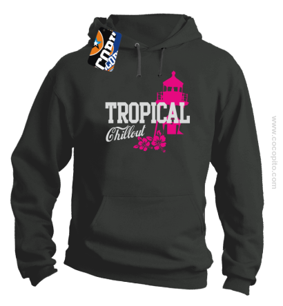 Tropical Chillout Style - Bluza męska z kapturem szara 