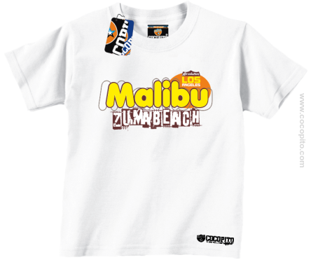 Malibu Beach Zumba Los Angeles - Koszulka dziecięca biała 