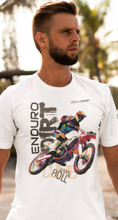 Enduro DIRT Climb Jump & Roll  - koszulka męska