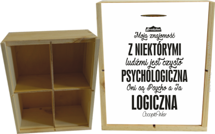 Moja znajomość z niektórymi ludźmi jest czysto psychologiczna - Skrzynka ozdobna 