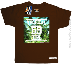 Tropical 69 Girl Cocopito - koszulka dziecięca brązowa